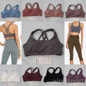 Yoga Jogging Top Girl Sports Elasticity Bra Fitness Cross Back Ropa interior con acolchado Gathering Bodybuilding Yogas Wear Gimnasio Chaleco Mujer Tren