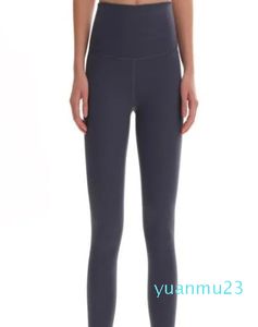 Leggings de Yoga pour femmes, avec poche cachée, taille haute, lisse, compression légère, vêtements de gymnastique, course à pied, fitness