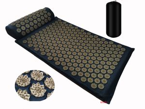 Yoga Mats Massager Cushion Shakt Mat Massage Acupressure Relieve Stress Back Body Pain Spike Acupuncture 230606