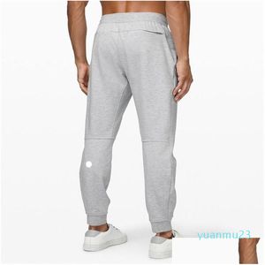 Yoga Outfit Ll Mens Jogger Long Sport Outdoor City-Sweat Casual Dstring Gym Sweat Pantalon Taille Élastique Drop Delivery Sports Outdoo Dheia