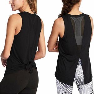 Yoga Outfit Femmes Fitness Sport Débardeurs Été Gym Courir Formation Chemises Sans Manches Singlet Gilet Athlétique SportswearYoga