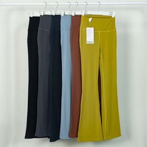 Traje de yoga, pantalones acampanados de verano para mujer, cintura alta, ajustados y adelgazantes, pantalones deportivos de yoga