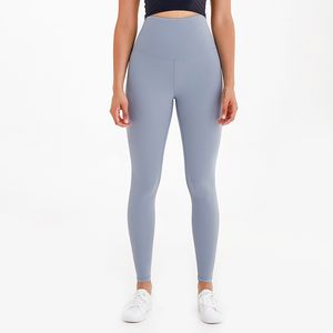 Super taille haute Yoga Leggings vêtements de sport femmes Capris hygroscopique évacuation de la sueur sensation nue course Fitness pantalon collants