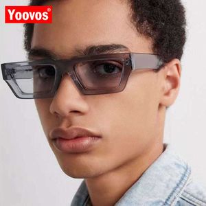 Yoovos Square Sunglasses Men 2023 Brand Designer Eyewear Men/Women Small Mirror Glasses Men Vintage Gafas De Sol Para Hombre230328