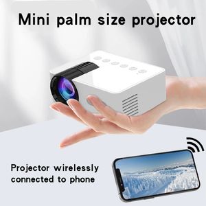 YT100 Portable Projecteur Téléphone mobile Connexion sans fil Home Movie Builtin Audio peut être chargé de l'alimentation du trésor Utilisation 240419