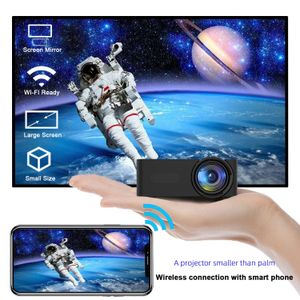 Proyector YT100 Mini portátil de alta calidad Beamer para acampar al aire libre Smartphone espejo inalámbrico compatible con cine en casa 240110