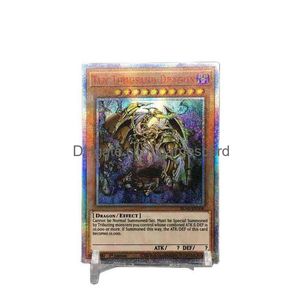 Yu Gi Oh Diy 20Ser 10000Ser Red Broken Conmemorativo 1011 Creación japonesa Dragón Tarjeta de juego Colección de pasatiempos Regalo G220311 D Dhutq