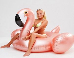 Yuyu rose or gonflable nage en baignade radeau radeau adulte piscine géante flotteur anneau de natation été eau de piscine amusante toys3736744