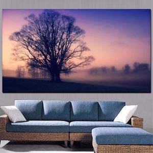 YWDECOR photographie œuvres écossais brume paysage toile peinture HD impression sur toile mur photo pour salon canapé Cuadros décor