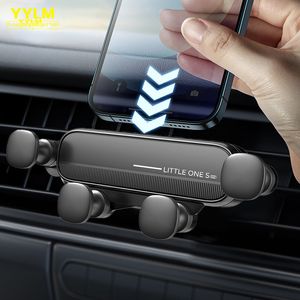 YYLM Gravity Car Phone Holder Stand Smartphone Soporte de montaje GPS para iPhone 13 12 Xiaomi Samsung Huawei Cell Car Holder