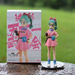 Z Bulma 17CM PVC Figure Toys Brinquedos Doll Vegeta Action Sexy Anime Gift en caja 220707