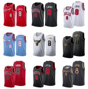 Zach LaVine Basketball Jersey Hommes Jeunesse S-XXL maillots version ville noire en stock