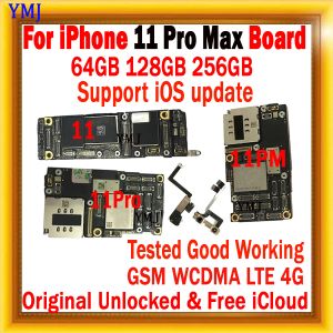 Zappers Full Working pour iPhone 11 Pro Max Motherboard Original Déverrouillé Clean ICloud Board Full Chips Prise en charge iOS Update 64G 128G