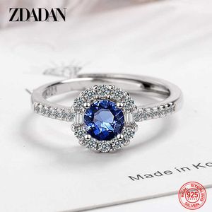 Zdadananillo – bague saphir réglable en argent Sterling 925, bijoux de fête pour femmes, cadeaux Z0327