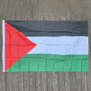 ZK20 100% Polyester 3x5 pieds 90X150cm drapeau de la palestine prix d'usine en gros