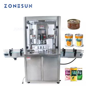 Máquinas de tapado de conservas ZONESUN, latas de aluminio para alimentos, vasos de frutas, tapa de hojalata, máquinas de embalaje de sellado