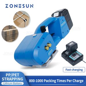 ZONESUN JD-PSE16 Équipement industriel et machine de cerclage électrique portable PP/PET Bande Ceinture Portable Lithium Rechargeable Batterie Power Packing Tool