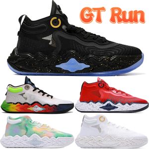 Zoom GT Run chaussures de basket-ball hommes blanc noir métallisé or multi Team USA Tie Dye brillant cramoisi vert fantôme mode hommes baskets de sport baskets US 7-12