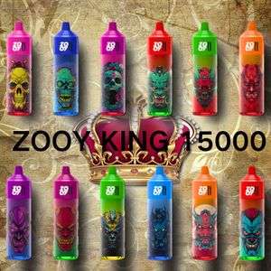 Zooy King 15000puffs Vape Vape Eu Warehouse NIC 2% 5% pour la bobine à stylo de vape jetable en gros séparé rechargeable