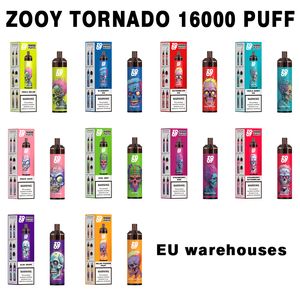 ZOOY Tornado16000Puffs Vape E Cigarette nic 0%2%5% Nicotine Vape jetable 2024 Meilleure vente