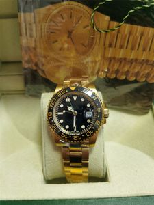 ZP Montre pour hommes GMT II-116719 or 6 couleurs 40 mm bague de montre en céramique montre-bracelet de luxe à mouvement automatique mécanique pour hommes avec papier de boîte d'origine