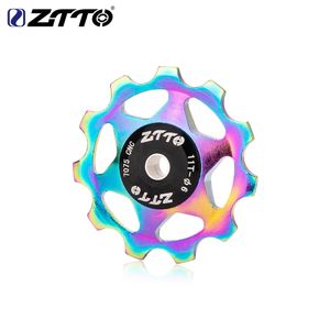 ZTTO MTB BICYCLE DÉRIALER Jockey Wheel Steel Poulie Poulle 11T 13T Purple CNC Guide de vélo de route Rouleau Idler 4 mm 5 mm 6 mm