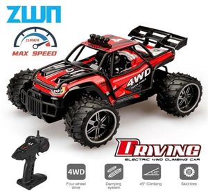 ZWN 116 132 Car 4wd RC avec lumières LED 24G Radio Remote Contrôle Drift Offroad Driftmonster Trucks Toys for Boys 220630239V9963936