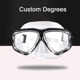 -1.5 tot -8.5 Myopia Mens Siliconen High -Definition Transparante anti -mistduikende bril aangepast met verschillende graden links rechts en oog 240506