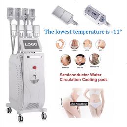 -11 degrés EMS Cryo tampons amincissants Pas de radiofréquence de cryolipolyse sous vide Congeler les graisses Plaques Cryo Coussin de refroidissement Équipement de beauté pour la réduction de la cellulite