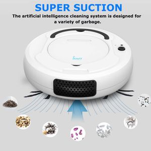 -1800PA Robot Stofzuiger Multifunctionele Smart Floor Cleaner, 3-in-1 Auto oplaadbare droge natte veegmachine