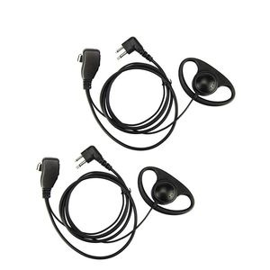 (2 pack) 2pin avancé D TIGNE-oreille PTT Casque d'oreille Ecouteur micro pour Motorola 2 voies Radios GP88S GP300 GP68 GP2000 GP88 GP3188 C