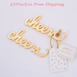 (25 stuks/kavel) Gouden bruiloftdecoraties van gejuich Antieke flesopener Wedding Souvenirs voor evenementen- en feestartikelen voor gasten