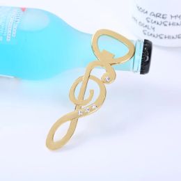 (25 pièces / lot) Le nouveau thème inspiré de la musique Favors de mariage de la musique note de bouteille de bouteille de mariage Souvenirs pour la fête d'amour Favors