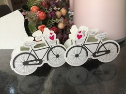 (250 Pieces / Lot) souvenirs de mariage Favor boîte de bonbons mariage vintage de bicyclette de boîte pour jardin à thème Party Decoration Coffret cadeau