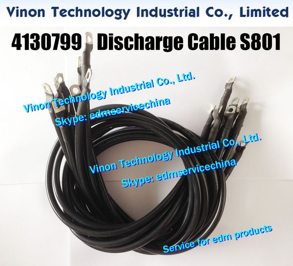 4130799 Câble de décharge edm S801 L = 900 mm pour Sodic JL, G, EPOC, AW, BF, PGW, AP, A, AQ, A320, BF275 Machine de coupe de fil 0250729 câble d'alimentation