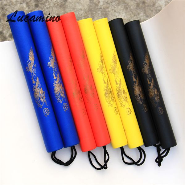 (4pcs / lot) 4C Arts Martiaux Mousse Nunchaku Enfants corde chaînes en plastique bâtons kung fu Wushu Nunchucks Entraîneur Pour Enfants débutants en gros