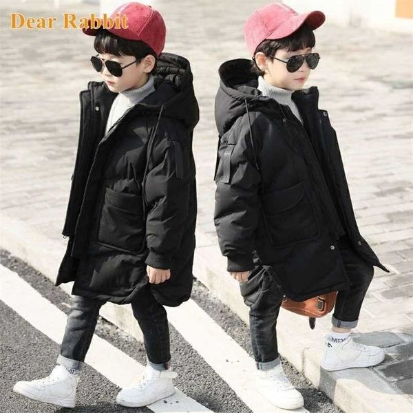 -30 enfants Parka hiver vers le bas coton veste garçon chaud gros manteau enfants vêtements épaissir vêtements d'extérieur vêtements de neige adolescent 4-14 ans 211203