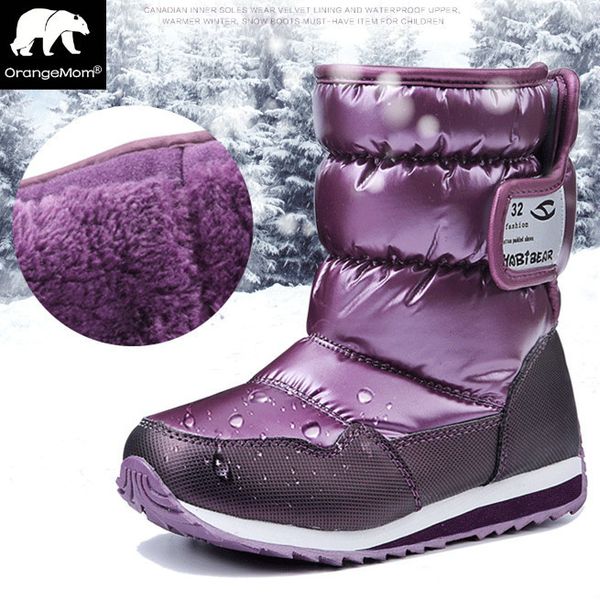 -30 degrés russie hiver chaud mode imperméable enfants filles garçons bottes parfait pour enfants accessoires