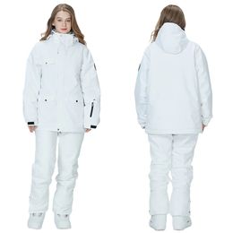 -30 degrés Ski costume femmes hiver femme vestes et pantalons chaud imperméable veste femme en plein air Snowboard Ski Camping marque 240104