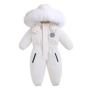 -30 Grad Winter Skianzug Plus Samt Baby Overall Jungen Overalls Warme Kinder Kleinkind Mädchen Kleidung Kinder Kleidung Mantel Mantel 231228