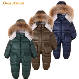 -30 enfants russes hiver Snowsuit 2020 vêtements pour enfants costume garçon veste imperméable pour bébé fille vêtements 1-4 ans pardessus LJ201017