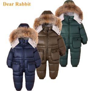 -30 enfants russes hiver Snowsuit 2020 vêtements pour enfants costume garçon veste imperméable pour bébé fille vêtements 1-4 ans pardessus LJ201125