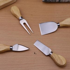 (30 ensembles) ensemble d'outils à fromage avec manche en bois, couteau à fromage, outil de cuisine dans une boîte noire RRE13624
