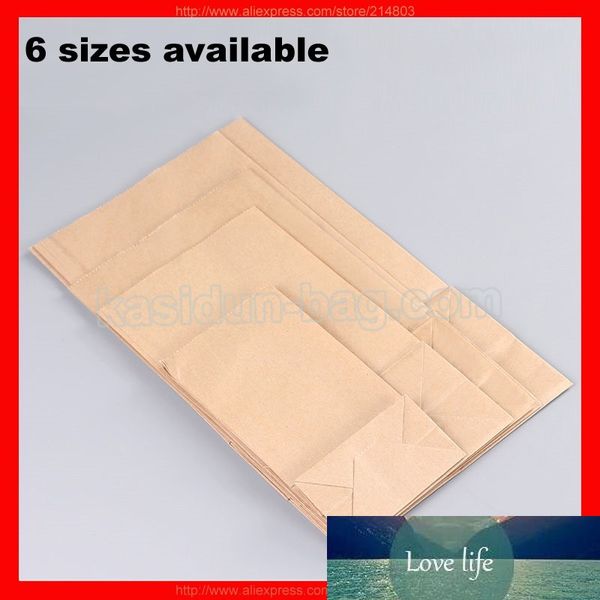(4000 pcs/lot) taille W13xH21.5xD7cm vente en gros papier Kraft pain thé sac de bonbons