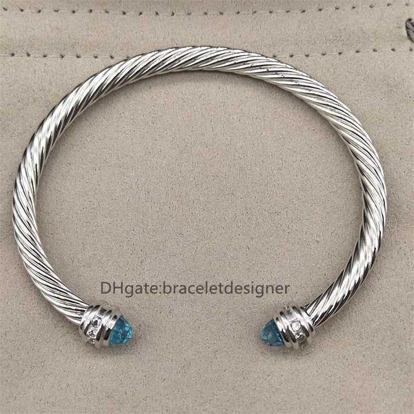 % 90 de réduction sur la vente en gros Bracelet épais 5mm de mariage Dubaï empilable de luxe pour les femmes conception de mariée cubique Zircon ouvert Bracelets bijoux de fête câble torsadé WZYR