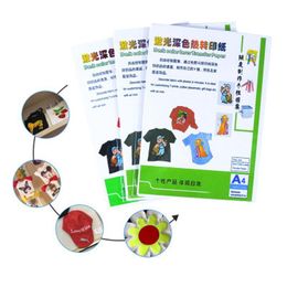 (A4 * 10 stks) Zelfkruid papier laser warmteoverdracht afdrukken papier voor t-shirt lichte kleur thermische transfers papel