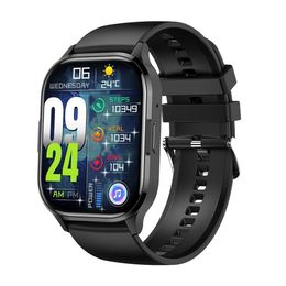 - AMOLED -scherm HK21 Bluetooth Call SmartWatch Voice Assistant Heartnate en Blood Press Multi Sport Watch