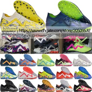 Envoyer avec un sac Qualité Nouvelles bottes de football 2024 Future Ultimate MG AG Baskets Tricot Crampons de football Hommes Cuir souple Chaussures de football confortables Neymars Taille US 7-11.5