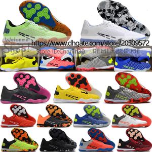 Stuur met tas Kwaliteit Voetbal Voetbalschoenen Reageren Gato IC Indoor Zacht Bont Leer Gebreide Schoenen Voor Heren Trainers Comfortabel Lenig MD Sole Flats Voetbal Cleats US 6.5-12