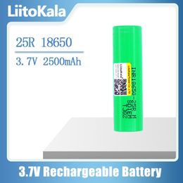(Over zee) Groothandel Liitokala 100% Nieuwe Kwaliteit 25R 18650 Batterij 2500mAh 20A Hoge capaciteit Oplaadbare 18650 batterij voor E CIG MODS 25RM